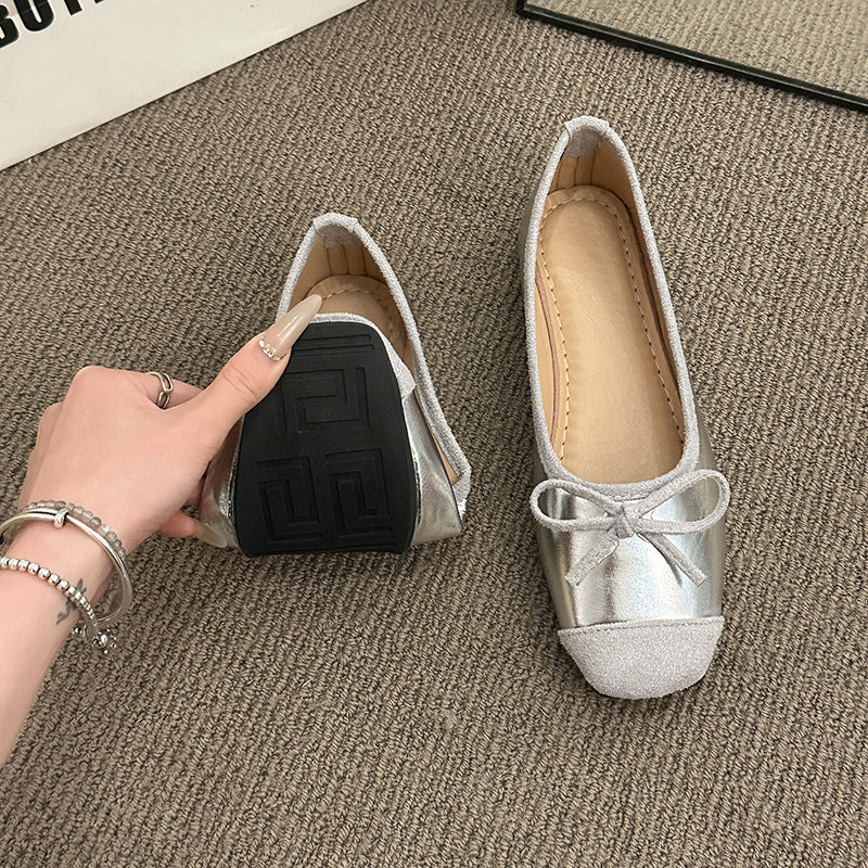 Damen Ballerinas mit modischem Glitzerakzent und flexiblem Sohlenprofil R&B
