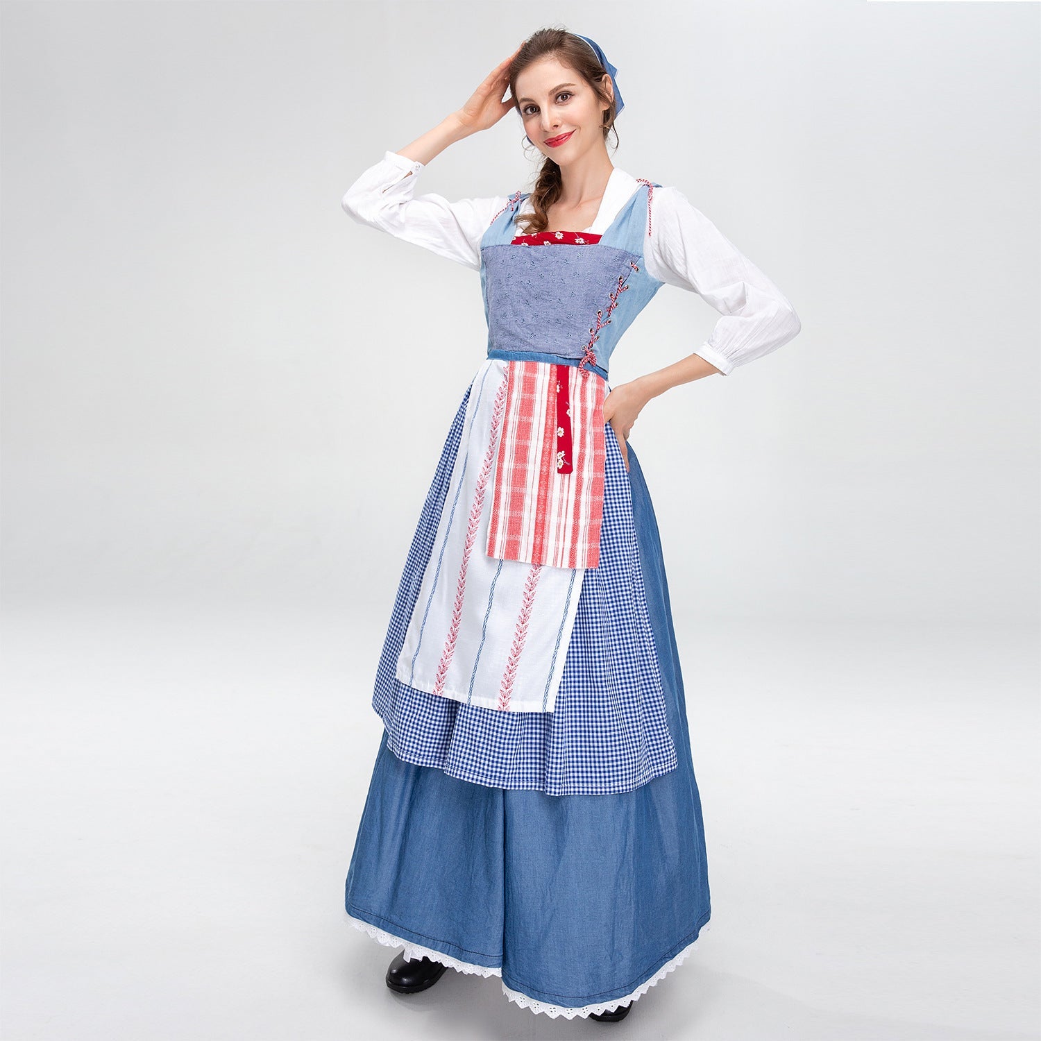 Damen Trachtenkleid mit nostalgischem Design und aufwendigen Details R&B