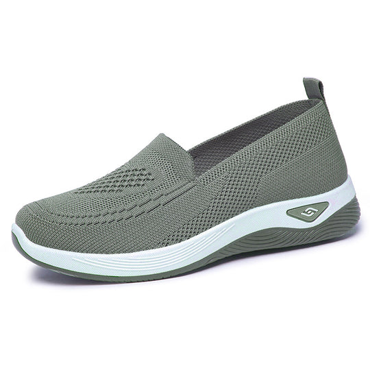 Damen Hochwertige Slip-On Freizeitschuhe mit atmungsaktiver Strickoberfläche R&B