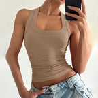 Damen Sportliches Crop-Top R&B