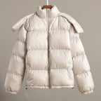 Damen Modische Steppjacke mit hochschließendem Kragen und voluminösen Ärmeln R&B