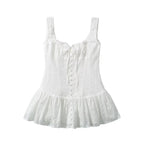 Damen Lässiges Rüschenshirt mit feinen Stickdetails R&B