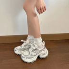 Damen modische Sneakers mit atmungsaktivem Mesh und gepolsterter Laufsohle R&B