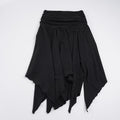 Damen asymmetrischer Wickelrock mit Raffung R&B