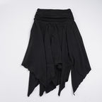 Damen asymmetrischer Wickelrock mit Raffung R&B