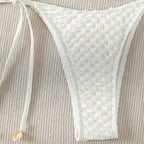 Damen Triangel-Bikini-Set mit dekorativem Bindand