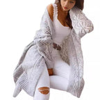 Damen Großer Strickcardigan mit Ajourmuster R&B
