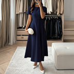 Damen Midikleid mit elegantem Schnitt und weiten Ärmeln R&B
