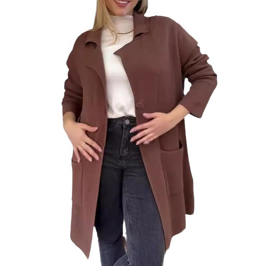 Damen Elegante und bequeme Übergangsjacke mit praktischen Taschen R&B