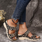 Damen Komfortable Sandalen mit modischem Blumenapplikationsdesign und rutschfester Sohle R&B
