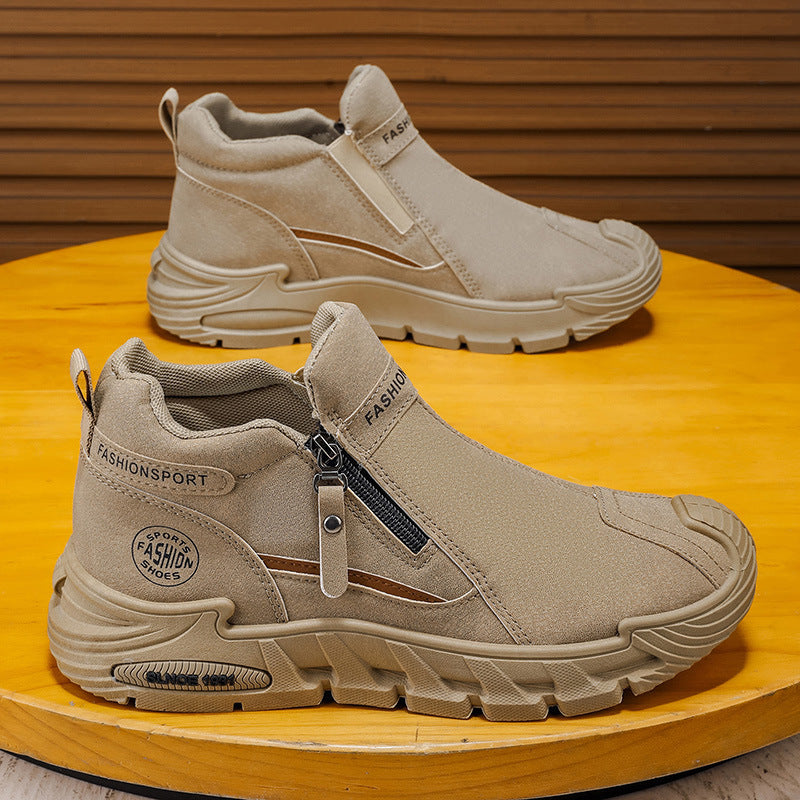 Damen Modische Stiefel mit praktischem Reißverschluss und dämpfendem Komfort