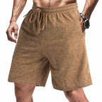 Herren bequeme Freizeit-Shorts aus sanftem Stoff mit verstellbarem Kordelzug R&B