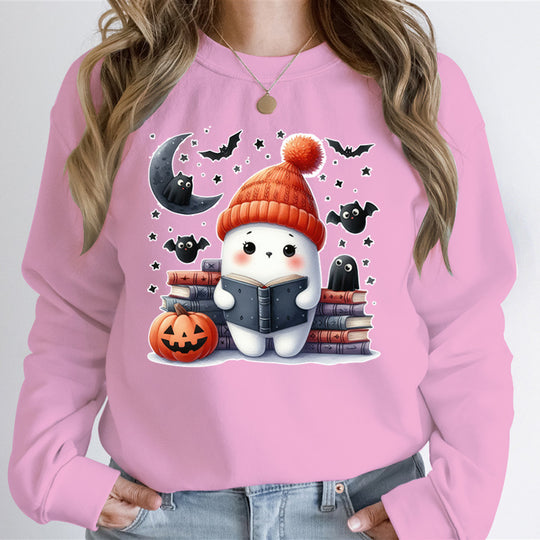 Damen Sweatshirt mit verspieltem Halloween-Motiv und hochwertigem Material R&B