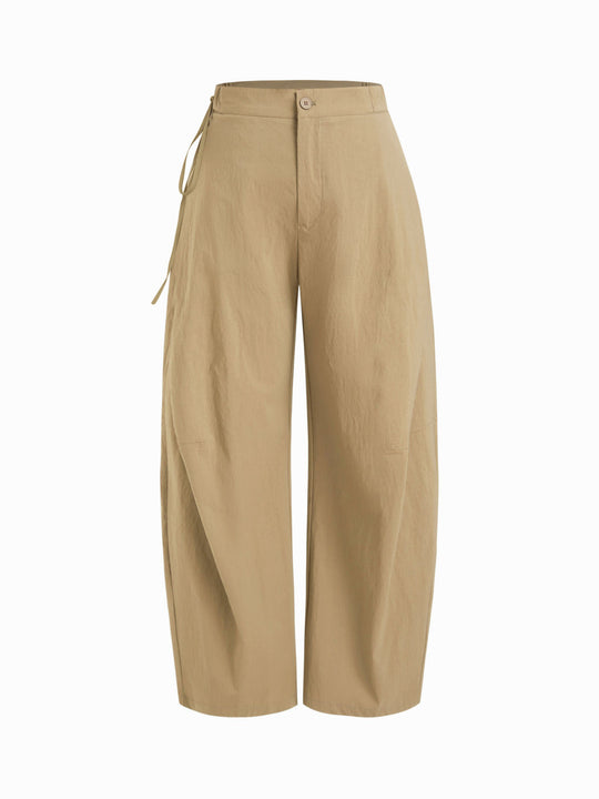 Damen lässige Culotte-Hose mit elastischem Bund und praktischen Seitentaschen R&B
