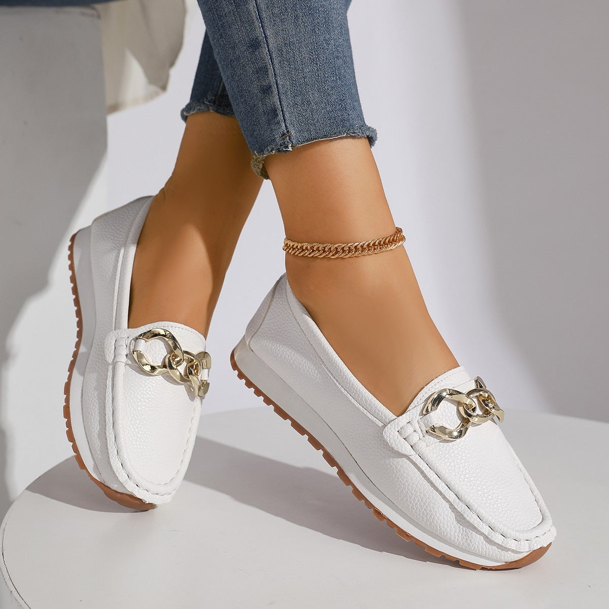 Damen Elegante Mokassins mit modischen Details R&B