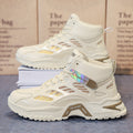 Damen Modische High-Top Sneakers mit atmungsaktiver Mesh-Oberfläche und rutschfester Sohle R&B