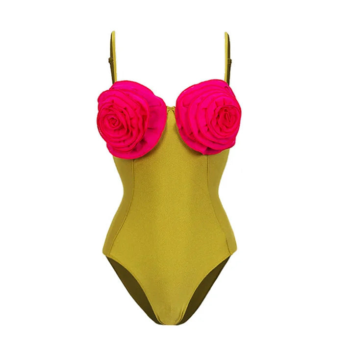 Damen Bikiniset mit floralem Rüschendesign R&B