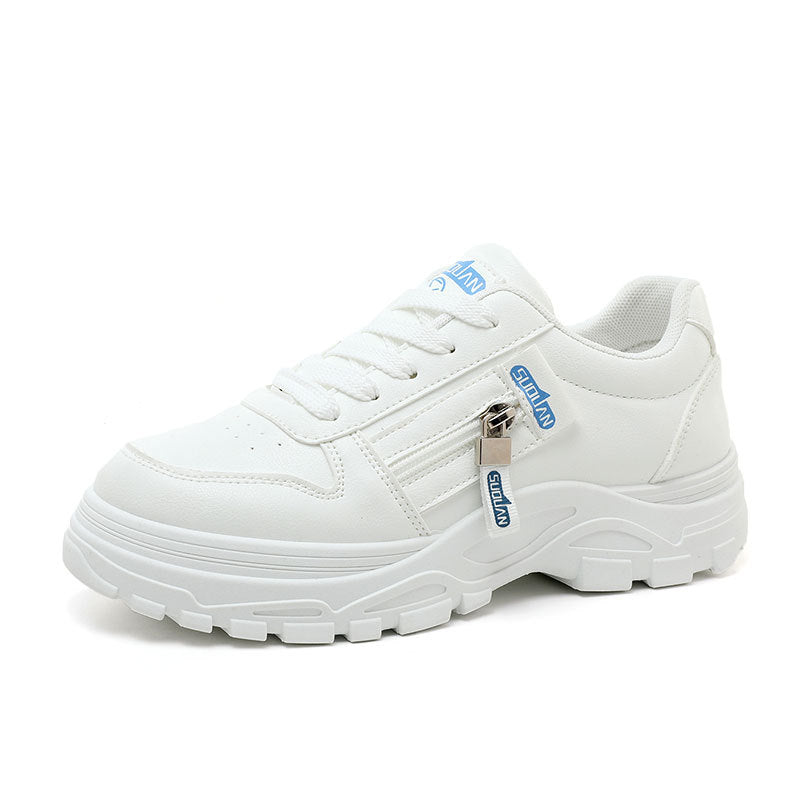 Damen Chunky Sneaker mit modischem Reißverschluss und rutschfester Sohle R&B