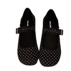 Damen Ballerinas mit verstellbarem Riemchen und perforierter Oberfläche R&B