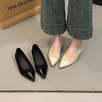Damen elegante Ballerinas mit spitzem Design und hochwertiger Oberflächenstruktur R&B