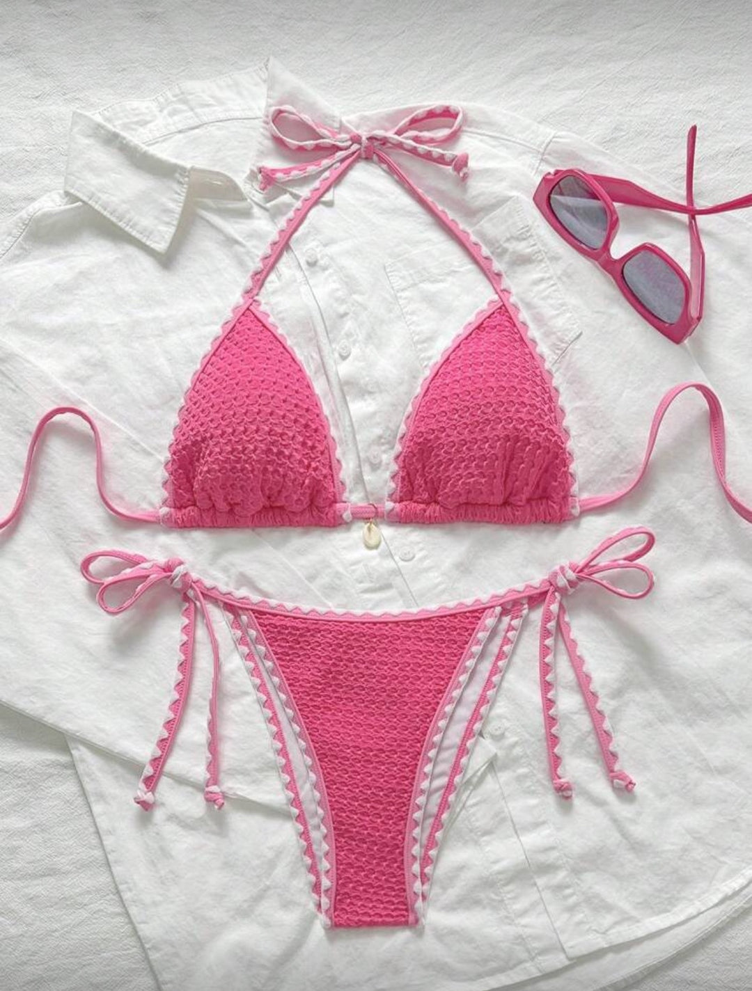 Damen Triangel-Bikini mit Volants R&B