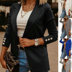 Damen Elegante Blazerjacke mit modischen Knopfdetails R&B