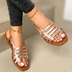 Damen elegantes Sandalendesign mit atmungsaktiven Riemen und komfortabler Profilsohle R&B