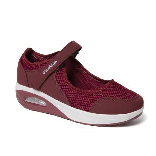 Damen bequeme und atmungsaktive Sneakers mit Klettverschluss R&B