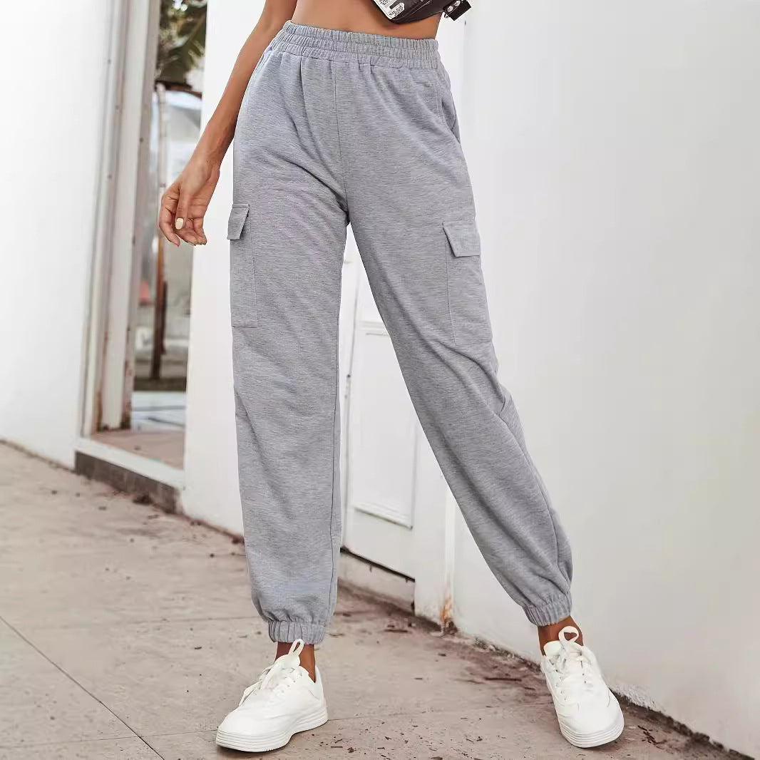 Damen Cargo-Hose mit elastischem Bund und praktischen Taschen R&B