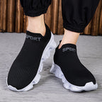 Unisex nan nahtloser Strick-Slip-On mit sockenähnlichem Schaft und skulpturierter Dämpfungssohle R&B