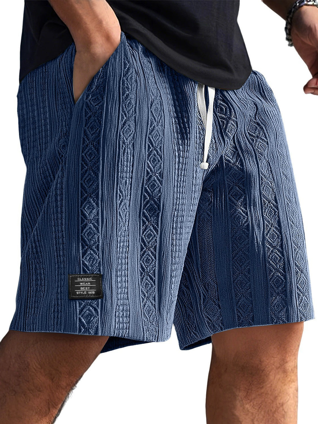 Herren Stilvolle Freizeithosen im lässigen Strickdesign R&B