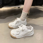 Damen Bequeme Freizeitsneaker mit atmungsaktiver Oberflächenstruktur und flexibler Sohle