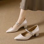 Damen Glamouröse Slingback-Pumps mit funkelnder Schnallen-Applikation