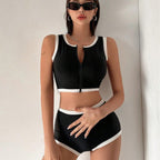 Damen Sportliches Zweiteiler-Badeoutfit R&B