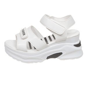 Damen Wedge-Sandalen mit verstellbaren Riemen und gepolsterter Sohle R&B