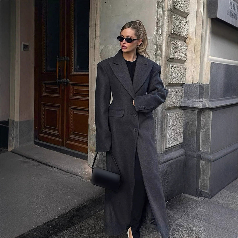 Damen eleganter Oversized-Mantel R&B