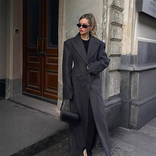Damen eleganter Oversized-Mantel R&B