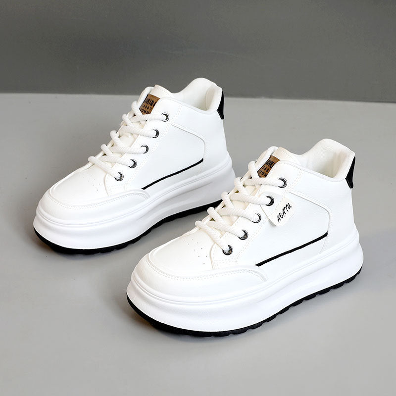 Damen Sportliche High-Top Sneakers mit gepolsterter Sohle und atmungsaktiver Struktur R&B