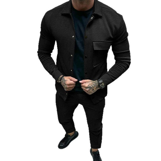 Herren modisches Freizeitanzug mit strukturiertem Design R&B