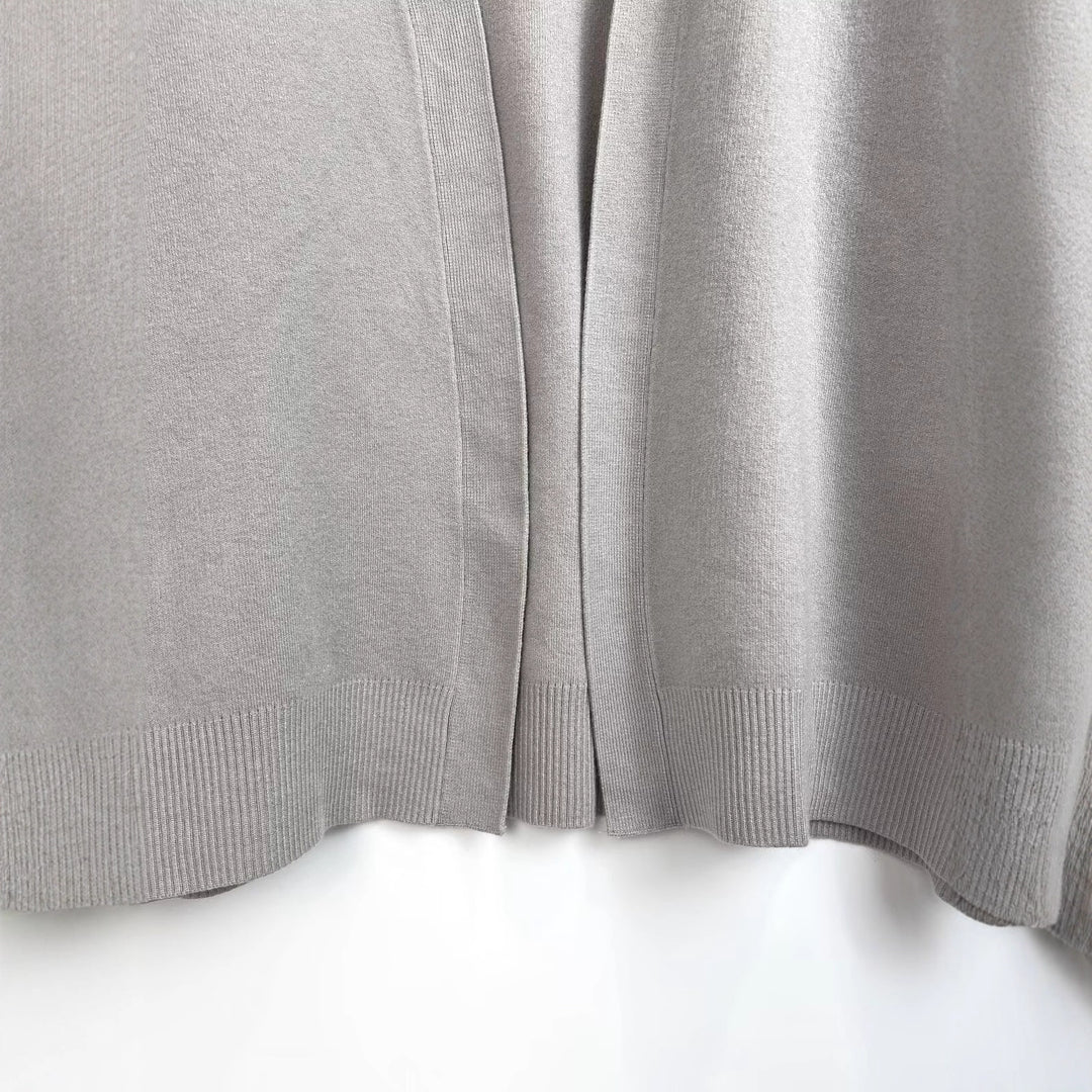 Damen lässiger Pullover mit klassischem Rundhalsausschnitt und langem Arm R&B