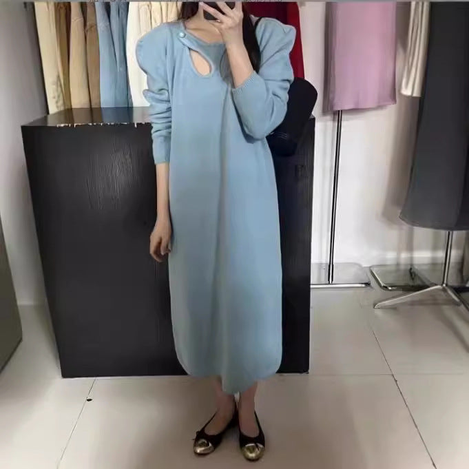 Damen Strickkleid mit modernem Design und eleganten Details R&B