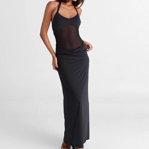Damen Maxikleid mit raffiniertem Cut-Out und figurbetontem Design R&B