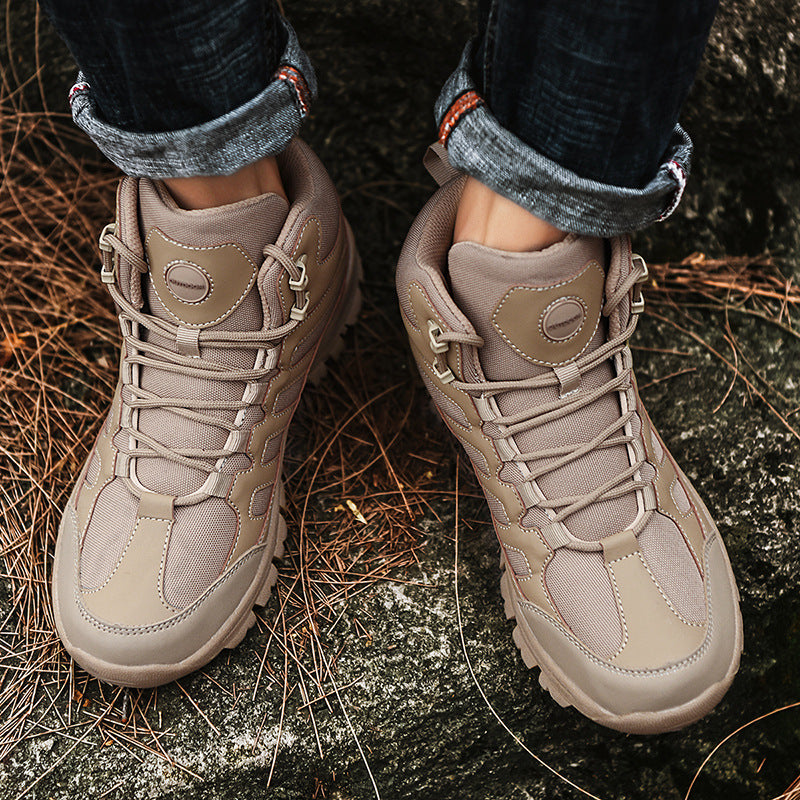 Damen Stabile und wetterfeste Wanderschuhe mit hohem Schaft R&B