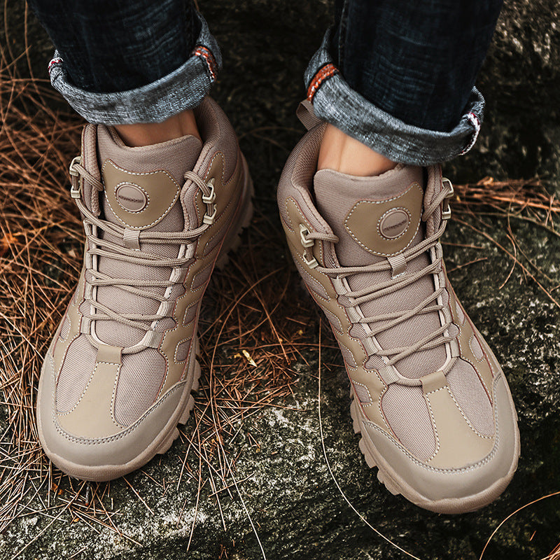 Damen Stabile und wetterfeste Wanderschuhe mit hohem Schaft