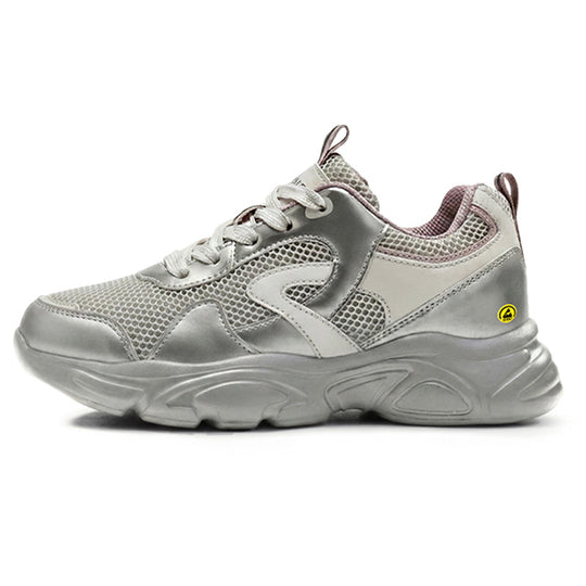 Damen sportliche Freizeitsneakers mit atmungsaktiver Mesh-Oberfläche und stoßdämpfender Sohle R&B