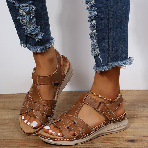 Damen Komfortable Sandalen mit atmungsaktivem Obermaterial und flexiblem Fußbett R&B