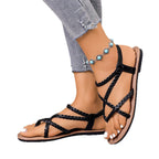 Damen Geflochtene Riemchen-Sandalen mit ergonomischer Fußbettung R&B