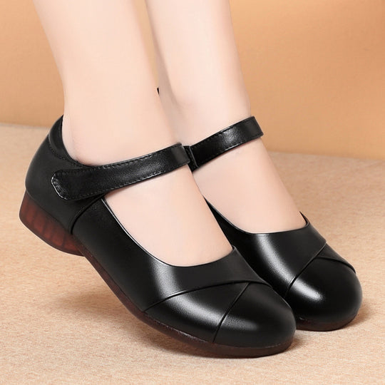 Damen Mary Jane Ballerinas mit bequemem Riemen und flexiblem Fußbett R&B