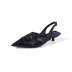 Damen elegante Slingback-Schuhe mit spitzem Zehenbereich R&B