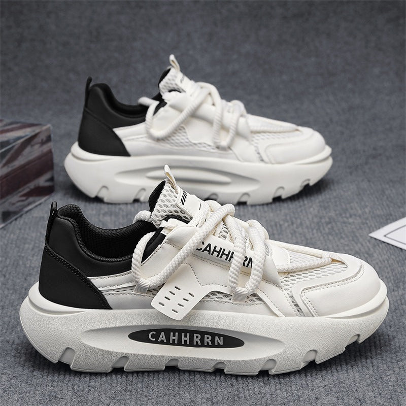 Damen Chunky Sneakers mit atmungsaktiver Mesh-Oberfläche und gepolsterter Sohle R&B